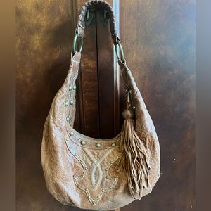 Junior Drake Italian Leather Shoulder Bag